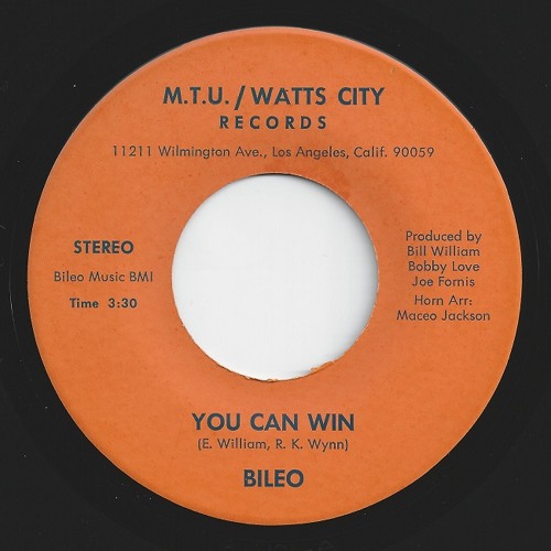 Bileo - You Can Win (M.T.U. Watts City) SALE COPY